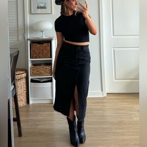 JustUSA denim midi skirt